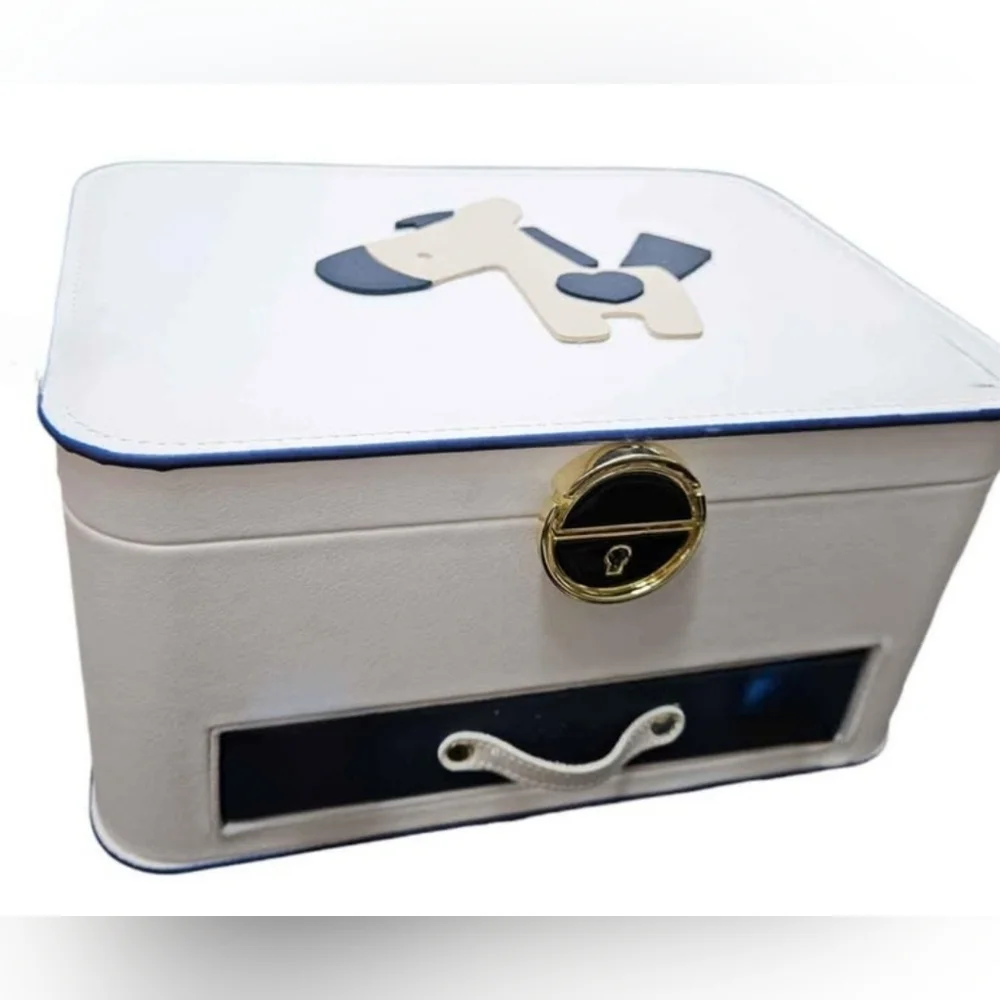 White Girls Jewelry Box With Cartoon Horse
